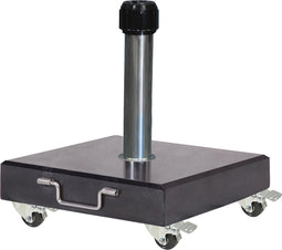Platinum Sun & Shade - Parasolvoet - Rome - 60kg - Zwart gepolijst graniet - Zwenkwielen - Stabiel