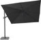 Platinum Sun & Shade – Zweefparasol - Challenger T² - 300x300 cm - Faded Black - Dubbel Kantelbaar - 360° Draaibaar – 98% UV protectie