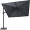Platinum Sun & Shade – Zweefparasol - Challenger T² - 300x300cm - Antraciet - Dubbel Kantelbaar - 360° Draaibaar – 96% UV protectie