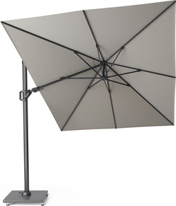 Platinum Sun & Shade – Zweefparasol – Challenger T² - 350x260cm – Manhattan – Dubbel Kantelbaar – 360° Draaibaar – 98% UV protectie