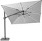 Platinum Sun & Shade – Zweefparasol - Challenger T² Glow - 300x300cm - Lichtgrijs – Dubbel Kantelbaar – 360° Draaibaar – 96% UV protectie