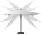 Platinum Sun & Shade – Zweefparasol - Challenger T² Glow - 300x300cm - Lichtgrijs – Dubbel Kantelbaar – 360° Draaibaar – 96% UV protectie