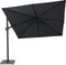 Platinum Sun & Shade – Zweefparasol - Challenger T² Premium - 300x300 cm - Matt Black - Jet Black - Dubbel Kantelbaar - 360° Draaibaar – 98% UV protectie