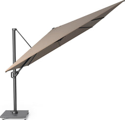 Platinum Sun & Shade – Zweefparasol – Challenger T¹ Premium - 400x300cm – Havana – Kantelbaar – 360° Draaibaar – 98% UV protectie