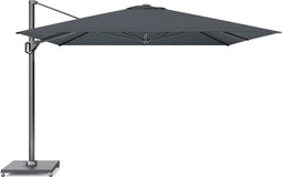 Platinum Sun & Shade – Zweefparasol – Challenger T² Telescope - 350x350cm – Faded Black – Dubbel Kantelbaar – 360° Draaibaar – 98% UV protectie