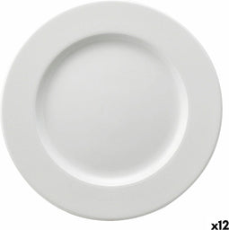 Platt tallrik Ariane Orba Keramisch Wit (Ø 27 cm) (12 Stuks)