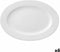 Platt tallrik Ariane Prime Ovalen Keramisch Wit (32 x 25 cm) (6 Stuks)