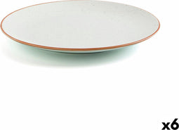 Platt tallrik Ariane Terra Keramisch Beige (24 cm) (6 Stuks)