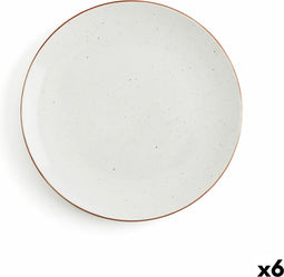 Platt tallrik Ariane Terra Keramisch Beige (Ø 27 cm) (6 Stuks)