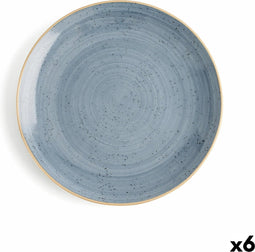 Platt tallrik Ariane Terra Keramisch Blauw (Ø 27 cm) (6 Stuks)