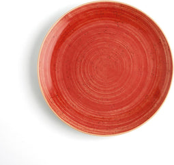 Platt tallrik Ariane Terra Keramisch Rood (Ø 27 cm) (6 Stuks)