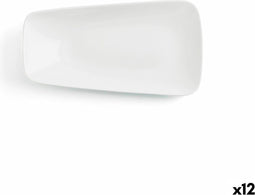 Platt tallrik Ariane Vital Rechthoekig Keramisch Wit (24 x 13 cm) (12 Stuks)