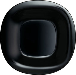 Platt tallrik Luminarc Carine Zwart Glas (Ø 26 cm) (24 Stuks)