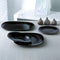 Platt tallrik Luminarc Carine Zwart Glas (Ø 26 cm) (24 Stuks)