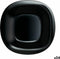 Platt tallrik Luminarc Carine Zwart Glas (Ø 26 cm) (24 Stuks)