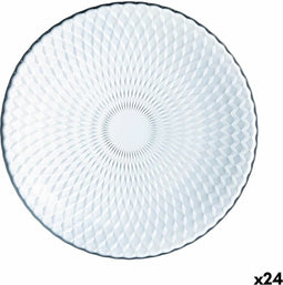 Platt tallrik Luminarc Pampille Transparant Glas (25 cm) (24 Stuks)