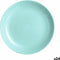 Platt tallrik Luminarc Pampille Turkoois Glas (25 cm) (24 Stuks)