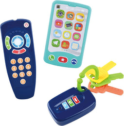 Play Baby Speeltjes Sleutel, Afstandsbediening en Telefoon, 3dlg.