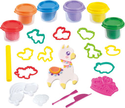 Play Boerderijdieren Kleiset, 6 Kleipotjes