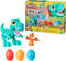Play-Doh Dino Crew Happende T-Rex Speelset - Boetseerklei - Inclusief 3 Play-Doh eieren - Knutselen voor kinderen