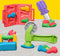 Play-Doh Stempelen en Zagen Speelset - Boetseerklei - Kindergereedschap - Werkbank speelgoed - 5 Play-Doh potjes - Knutselen voor kinderen