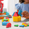 Play-Doh Stempelen en Zagen Speelset - Boetseerklei - Kindergereedschap - Werkbank speelgoed - 5 Play-Doh potjes - Knutselen voor kinderen