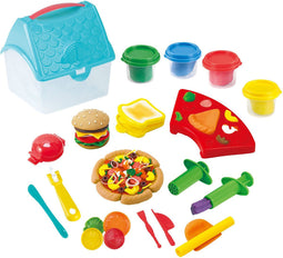 Play Hamburger en Sandwich Kleiset in Opbergdoos, 4 Kleipotjes