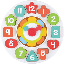 Play Houten Sorteer Vormen en Leerklok , 13dlg.