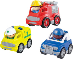 Play Hulpdienst Voertuigen met Figuren Speelset, 6dlg.