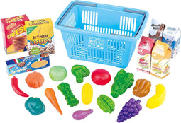 Play Winkelmandje met Boodschappen Speelset, 23dlg.