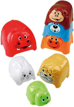 Playgo Stapelblokken Dier, 7dlg.