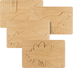 PlayMais Dino Kaarten Versieren, 4st.