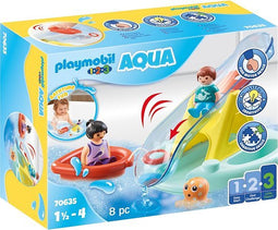 PLAYMOBIL 1.2.3 Aqua Zwemeiland met waterglijbaan - 70635