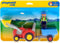 PLAYMOBIL 1.2.3 Boer met tractor en aanhangwagen - 6964