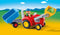 PLAYMOBIL 1.2.3 Boer met tractor en aanhangwagen - 6964