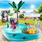 PLAYMOBIL Family Fun Leuk zwembad met watersplash - 70610