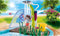 PLAYMOBIL Family Fun Leuk zwembad met watersplash - 70610