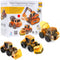 Playos Technisch Speelgoed - 3 Bouwvoertuigen - 14 x 12.8 x 6.5 cm - Geel
