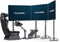 Playseat® TV Stand Pro - TV Standaard voor 3 TV's - Uitbreidbaar - Zilver