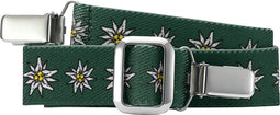 Playshoes Riem Elastisch Met Clip Groen Bloemen Junior Maat 2