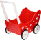 Playwood - Houten Poppenwagen rood met witte hartjes