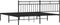 vidaXL - Bedframe - met - hoofdbord - metaal - zwart - 183x213 - cm