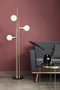 Furnified - Hübsch - Stalamp Messing/Bulb (150cm)
