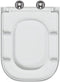 vidaXL - Snelle - Afneembare - Toiletbril - met - Zachte - Sluiting - Duroplast - Wit