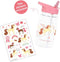 A Little Lovely Company Back to school set - Drinkfles / Lunchbox - Paard