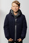 Bellaire Bassy - Jongens Jas - Bomber jacket met capuchon en diepe zakken - Maat 134/140