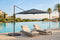 Feel Furniture Roma - Luxe Parasol - 400 x 400 cm - 360° Draaibaar - Donkergrijs