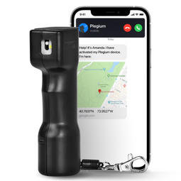 Plegium Smart Menthol - Menthol Self Defense Spray - Red UV Paint - SMS notification with location -