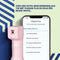Plegium Smart Red UV Dye - Rode UV Verf Zelfverdediging Spray - SMS Notificaties met Locatie - Verblindend LED Licht - Roze