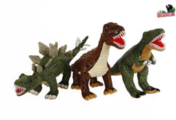 Pluche Dino Knuffel met Plastic Tanden Assorti